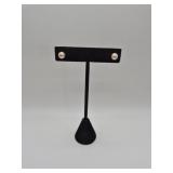 14K Gold and Real Pearl Earrings