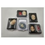 (7) Cameo Rounds In Cases