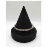 Sterling 925 Bracelet w Stones- 18.3 Grams