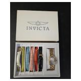 Invicta Wristwatch with (6) Genuine Leather Bands