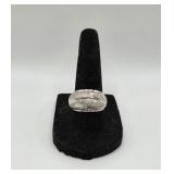 18 KT Gold Ring- 3.7 Grams- Marked- Size 7 3/4