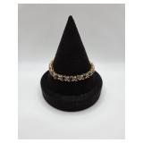 Sterling 925 Bracelet w Blue Gemstones- 15 Grams