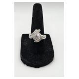 14KT White Gold MEDA Ring- 7.3 Grams