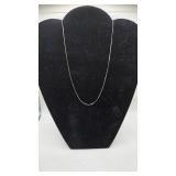 10KT White Gold Necklace- 9' Long- .9 Grams