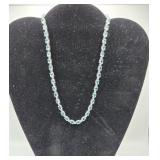 Sterling 925 Necklace with Blue Gemstones  - 36.3