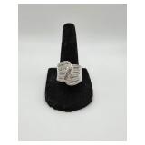 14 KT White Gold & Diamond Cocktail Ring