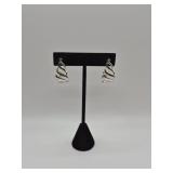 Pair of Monet Half Hoop Earrings