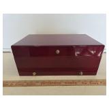 Cherry Colored Jewelry Box- 14x8x6