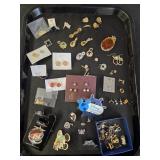 Costume Jewelry  - Qty of Earrings, Pins and
