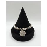 Sterling Silver Bracelet w Mayan Calendar Pendan7