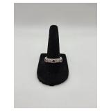 Sterling Judith Ripka 925 Ring w Pink Stones- 6 G