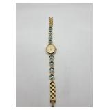 Jules Jurgenson Quartz Watch with Blue Stones