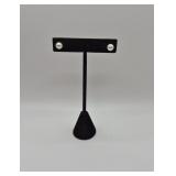 Sterling 925 Pearl Earrings  - 1.1 Grams