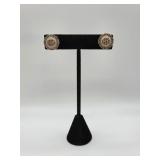 10 KT Gold Diamond & Chocolate Diamond Earrings