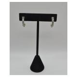 10K Rolled Gold Electroplate Half Hoop Earrings-