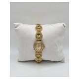 Jules Jurgensen  Gold Tone Watch with Green