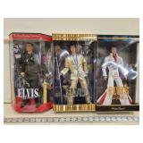 (3) Elvis Collectible Dolls In Packaging