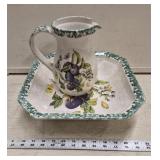 Bowl and Pitcher made in Italy