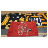 (3) NFL Pittsburgh Steelers Antonio Brown Jerseys