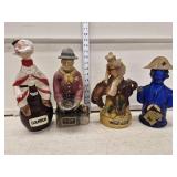 (4) Vtg Decanters including Ezra Brooks