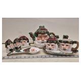 Dalton Ceramic Santa Teapot, Creamer and Sugar