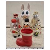 (7) Plastic Candy Holders