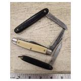 (3) Pocket Knives including Victoria Swiss made