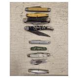 (9) Vtg Pocket Knives