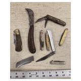 (9 Vtg Pocket Knives