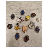 Qty Mixed Pins- Including Vintage Looney Toons