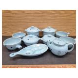 Cronin Pottery Dishes- Blue Tulip