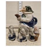 Baba Yaga Teapot, Salt and Pepper, Toothpick