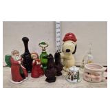 Vtg Snoopy Candlestick Holder, Vtg Avon, Santa