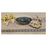 Vtg Tweeter and Peeper S & P, Bunny Egg Holders