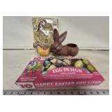 Easter String Lights, Miniature Ornaments, Hen