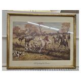 Fox Hunt Framed Print - 24' x 29'