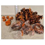 (4) 25' Black and Orange Festoon Paper Garland