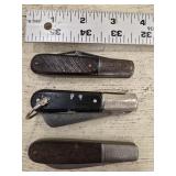 (3) Pocket Knives including Barlow and Electric