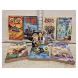 Wizard of Oz Teapot and (7) Paperback Oz Book