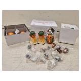 Halloween Glass Ornaments and Miniatures made in