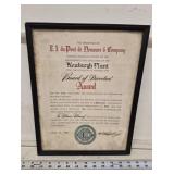 1958 DuPont Board of Directors Award