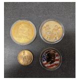 (4) Medallions- Jesus and Last Supper, Wachovia,