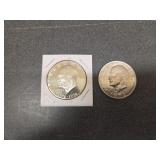 1972 and 1976 Liberty Silver Dollar