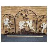 Metal Fairy Fireplace Screen