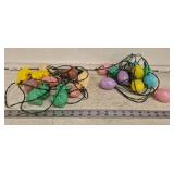 Vtg Easter Egg and Rabbit String Lights