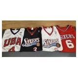 (3) NBA Iverson Jerseys  - Size 3XL