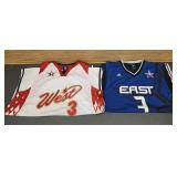 (2)NBA Iverson Jerseys  - Size XL and 52