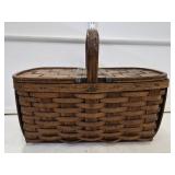 Antique Ash Picnic Basket