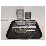 White Handle Serving Pieces
