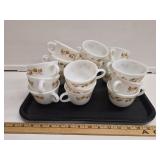 Set of (20) Pyrex Coffee Cups - Harvest Home